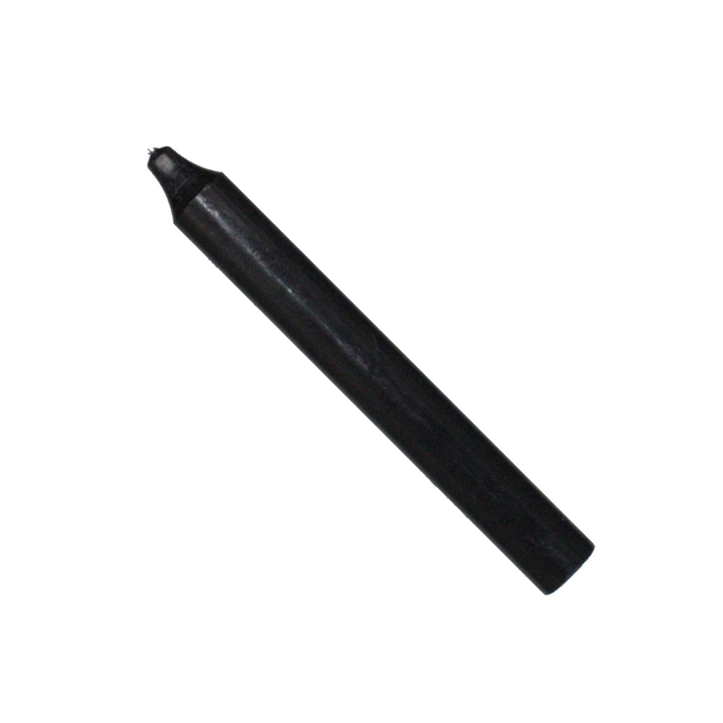 Rustic Taper Dinner Candle - 7 Inch Black