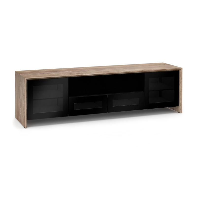 Salamander Barcelona 245 AV Cabinet Natural Walnut Black Glass