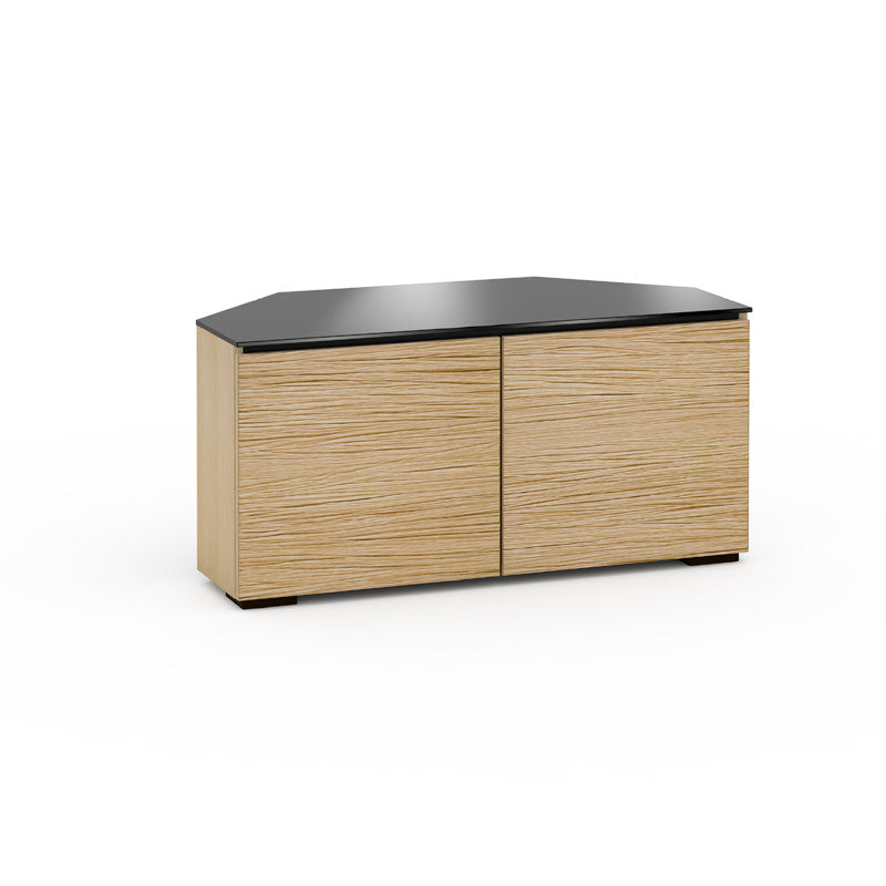 Salamander Denver 221 Corner AV Cabinet Natural Oak – Soft-Close Doors, Ventilated