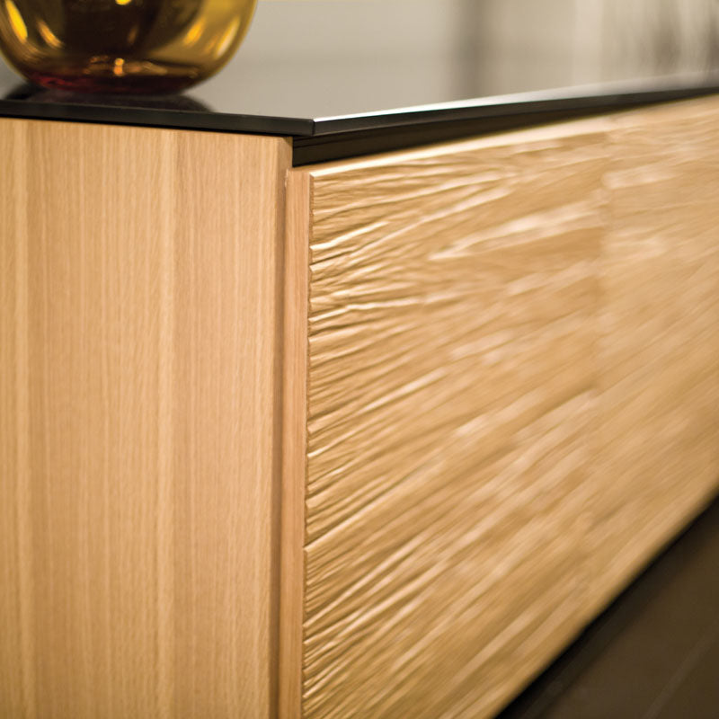 Salamander Denver 329 Natural Oak Corner AV Cabinet – Space-Saving Design