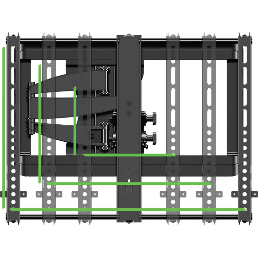 SANUS Full-Motion+ VMF620 Wall Mount for Flat Panel Display - Black