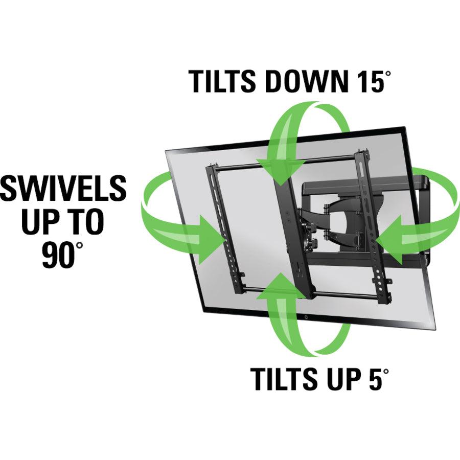 SANUS Full-Motion+ VMF620 Wall Mount for Flat Panel Display - Black