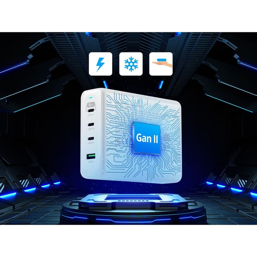 SIIG 240W GaN PD 3.1 Charger - 3C1A - Portable USB Type-C Charger - Maximum 240W output