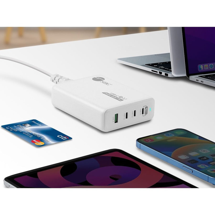 SIIG 240W GaN PD 3.1 Charger - 3C1A - Portable USB Type-C Charger - Maximum 240W output