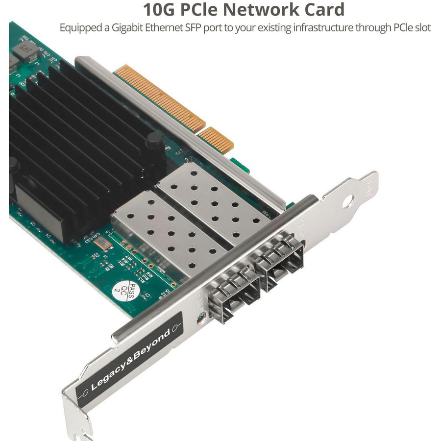 SIIG Dual Port 10G SFP+ Ethernet Network PCI Express LB-GE0511-S1