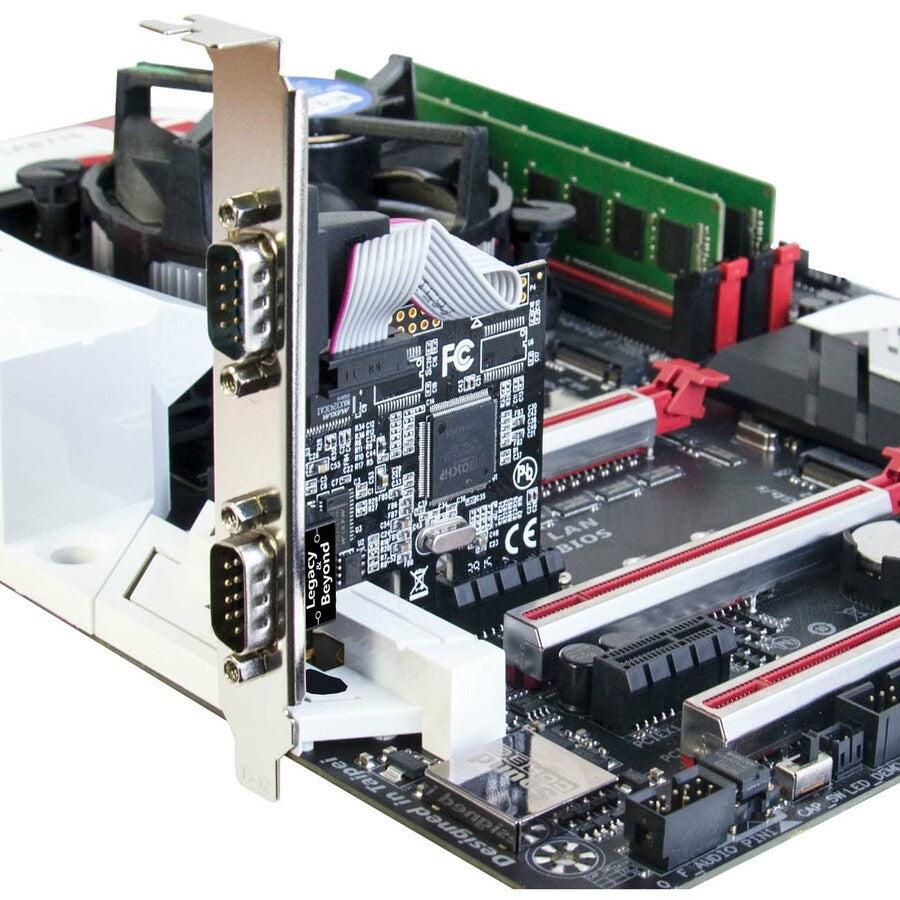 SIIG Dual-Serial Port / RS-232 PCIe Card LB-S00014-S1