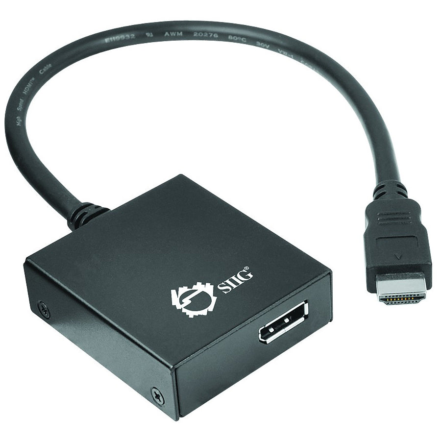 SIIG HDMI to DisplayPort 4K Ultra HD Active Adapter CE-H22A11-S1