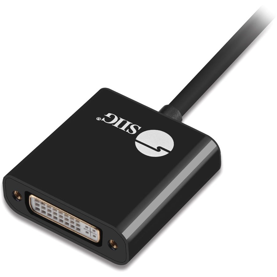 SIIG Mini DisplayPort to DVI Adapter - Active CB-DP1X12-S1