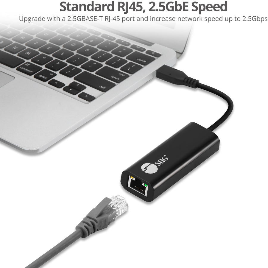SIIG USB-C to 2.5G Ethernet Adapter JU-NE0A11-S1