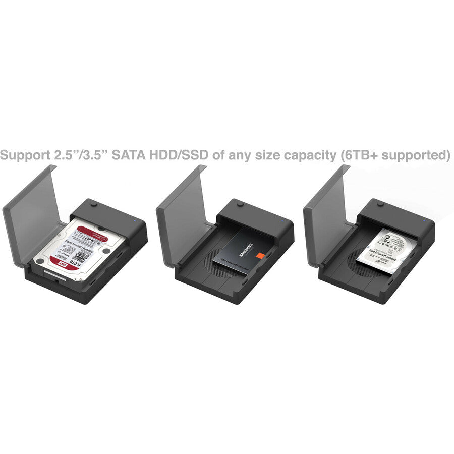 Sabrent Ec-Dffn Drive Dock - Usb 3.0 Host Interface External - Black