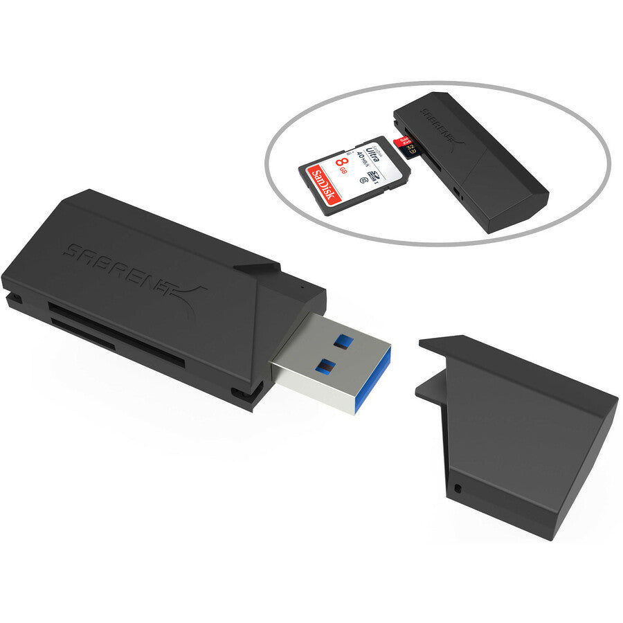 Sabrent Mini Usb 3.0 Micro Sd And Sd Card Reader | Black