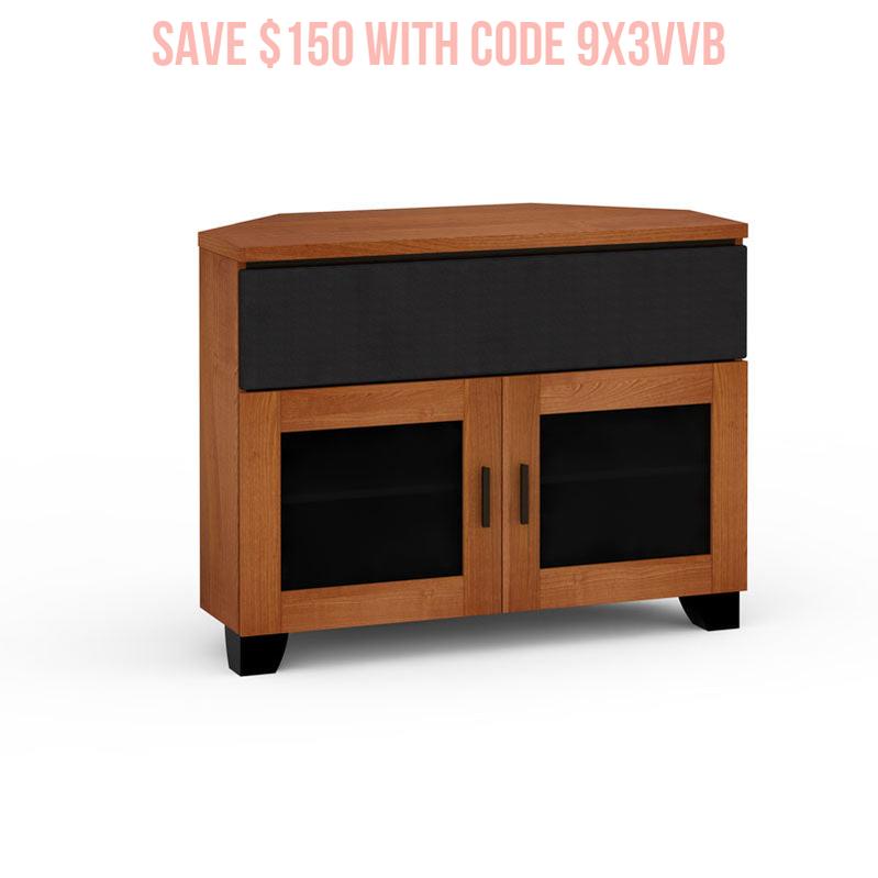 Salamander Elba 329 Corner Media Cabinet American Cherry – Space-Saving Design