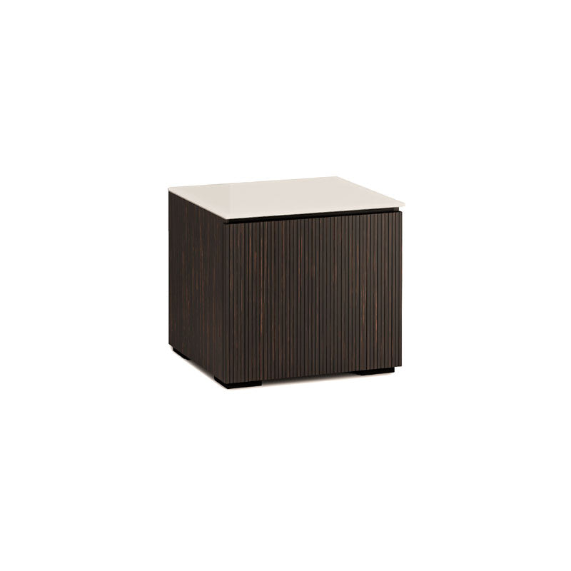Salamander Manhattan 217 Maro Ebony Doors & Matte Taupe Glass Top