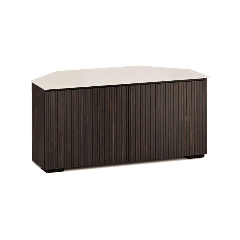 Salamander Manhattan 221 Corner Cabinet with Maro Ebony & Matte Taupe Glass Top
