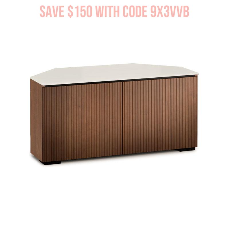 Salamander Manhattan 221 Corner Storage Unit with Matte Taupe Glass Top