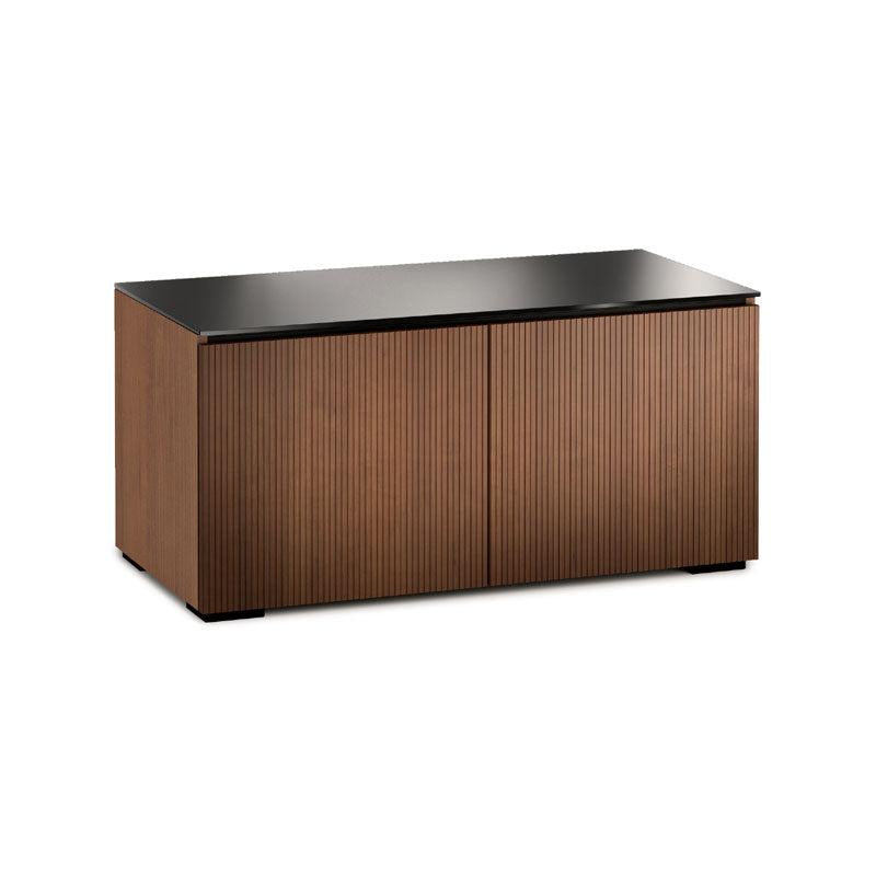 Salamander Manhattan 221 Walnut Cabinet with Black Glass Top for Modern Spaces