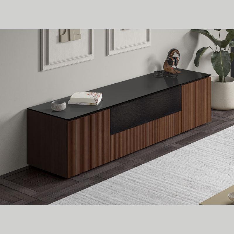 Salamander Manhattan 245 Walnut Doors & Sides with Black Glass Top – Premium Cabinetry