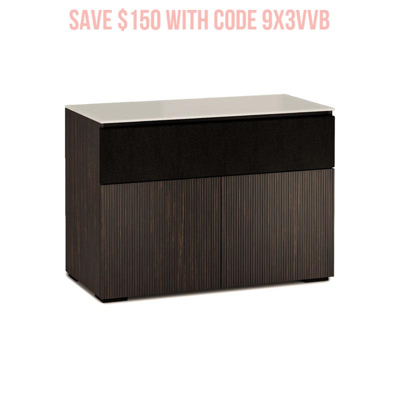 Salamander Manhattan 329 AV Cabinet with Ebony Maro Doors & Matte Taupe Glass Top