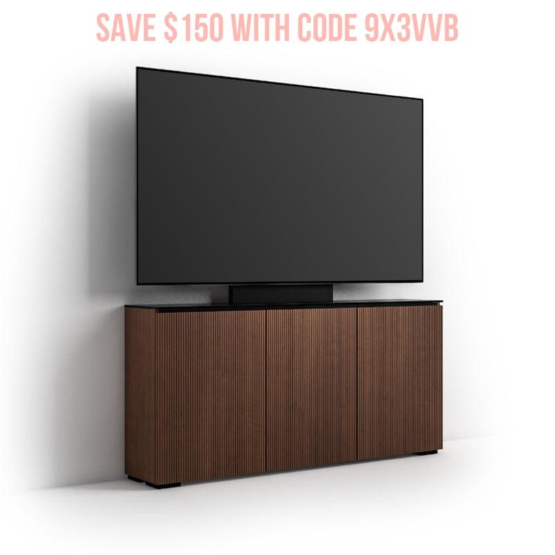 Salamander Manhattan 337 Low-Profile Media Cabinet with TV Mount
