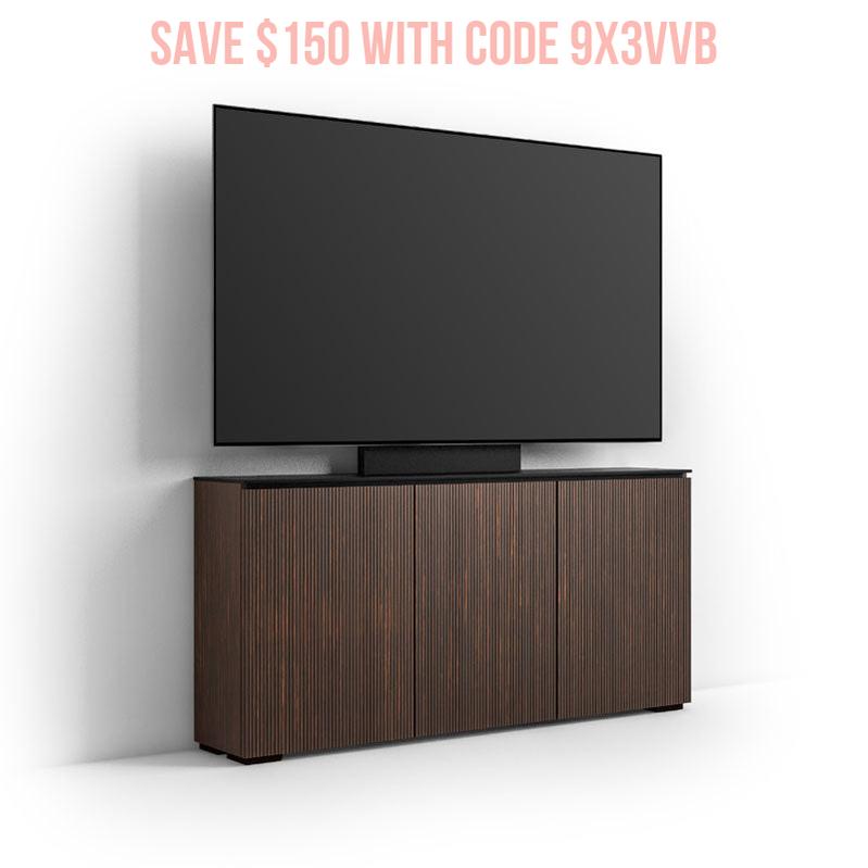 Salamander Manhattan 337 Low Profile TV Cabinet with Mount – Maro Ebony