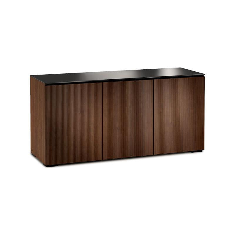 Salamander Manhattan 337 Medium Walnut Doors & Sides with Black Glass Top