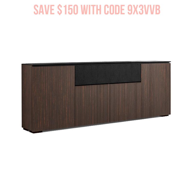 Salamander Manhattan 345 Low Profile Cabinet with Maro Ebony Doors & Black Top