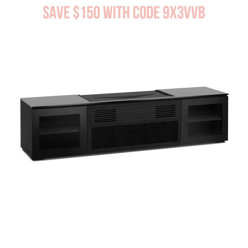 Salamander Oslo 245 Black Glass Cabinet for Sony UST Projector Integration