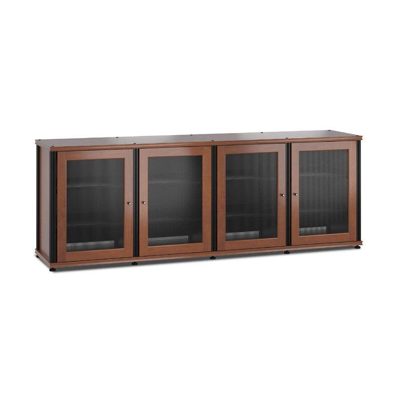 Salamander Synergy 347C/B AV Cabinet – Cherry with Black Posts, Modular Storage