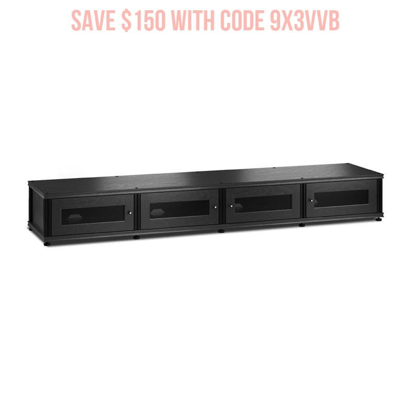 Salamander Synergy Model 147 AV Cabinet – Black Oak, Cable Management, Home Theater