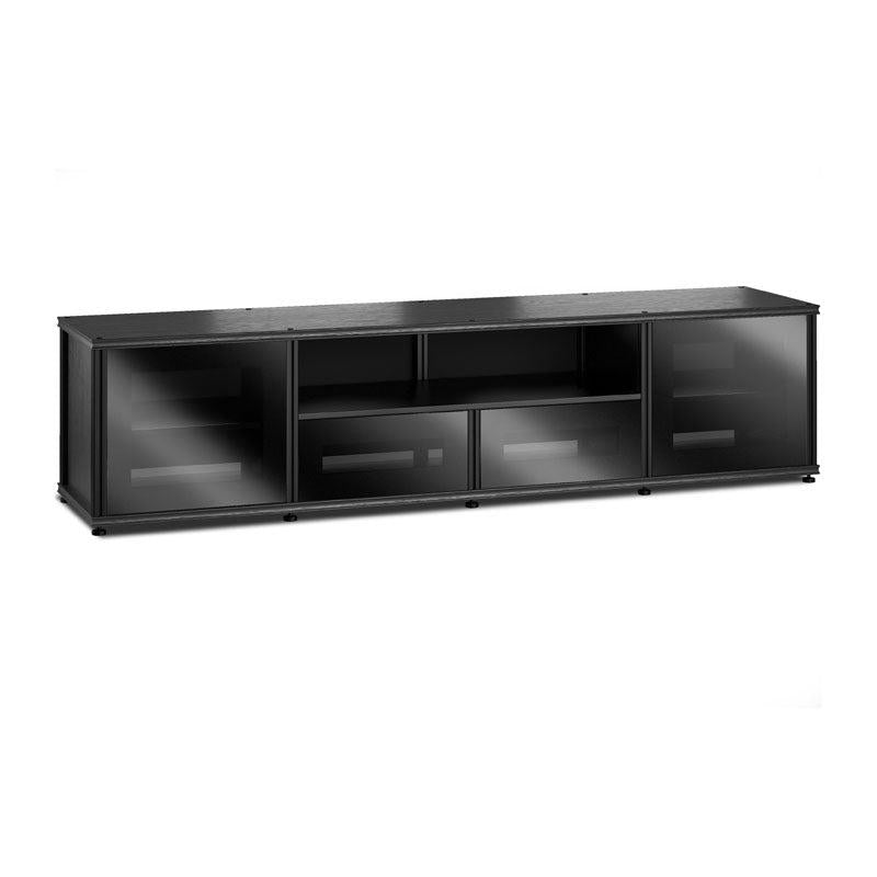 Salamander Synergy Model 243 Black Oak Accent with Black Glass Posts