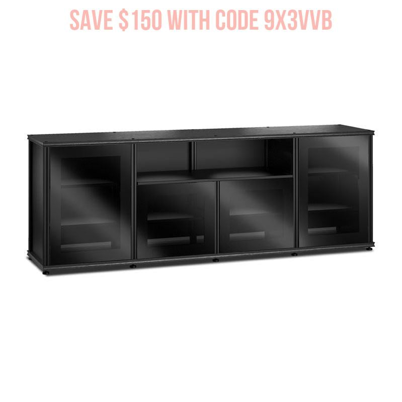 Salamander Synergy Model 345 Black Oak with Black Posts – Sleek Modern Storage