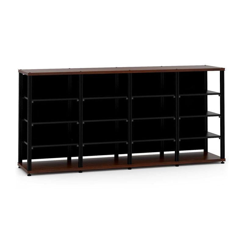 Salamander Synergy Quad 40 Walnut Media Console with Black Posts