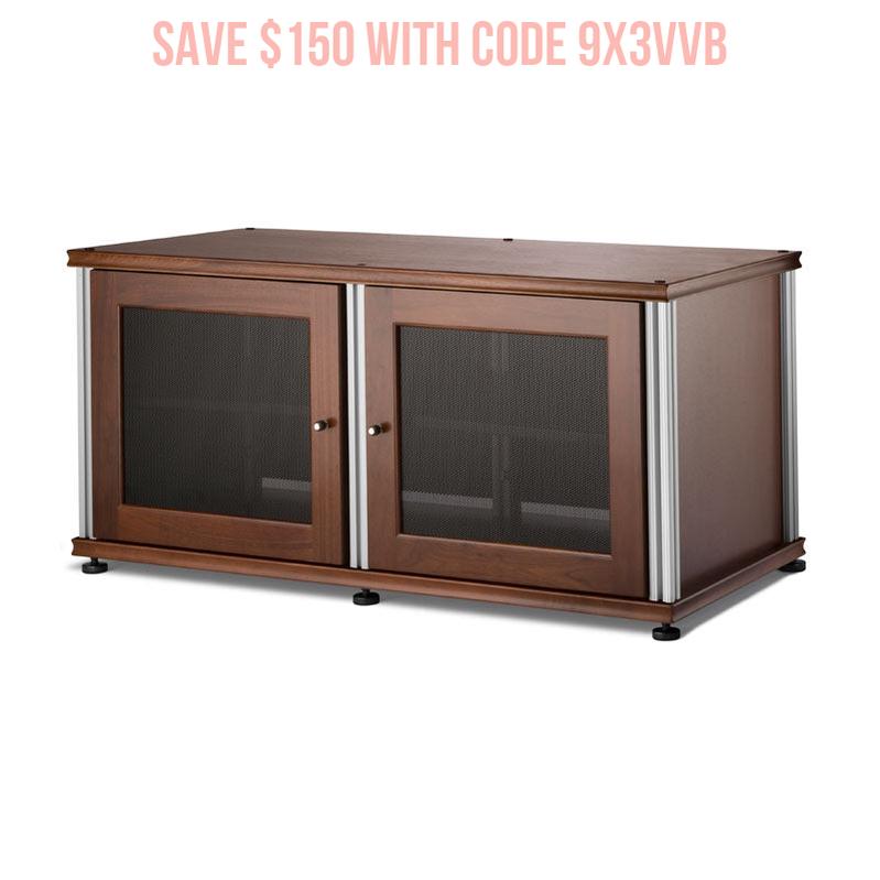 Salamander Synergy SB221W/A Walnut Single Box with Aluminum Posts