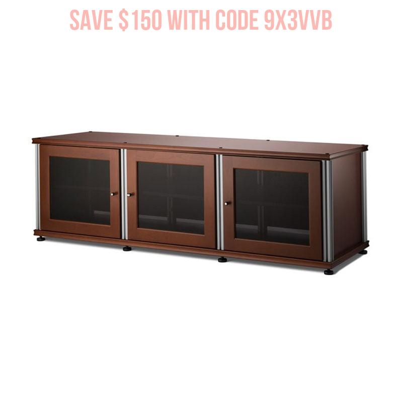 Salamander Synergy SB237C/A AV Cabinet Cherry with Aluminum Posts