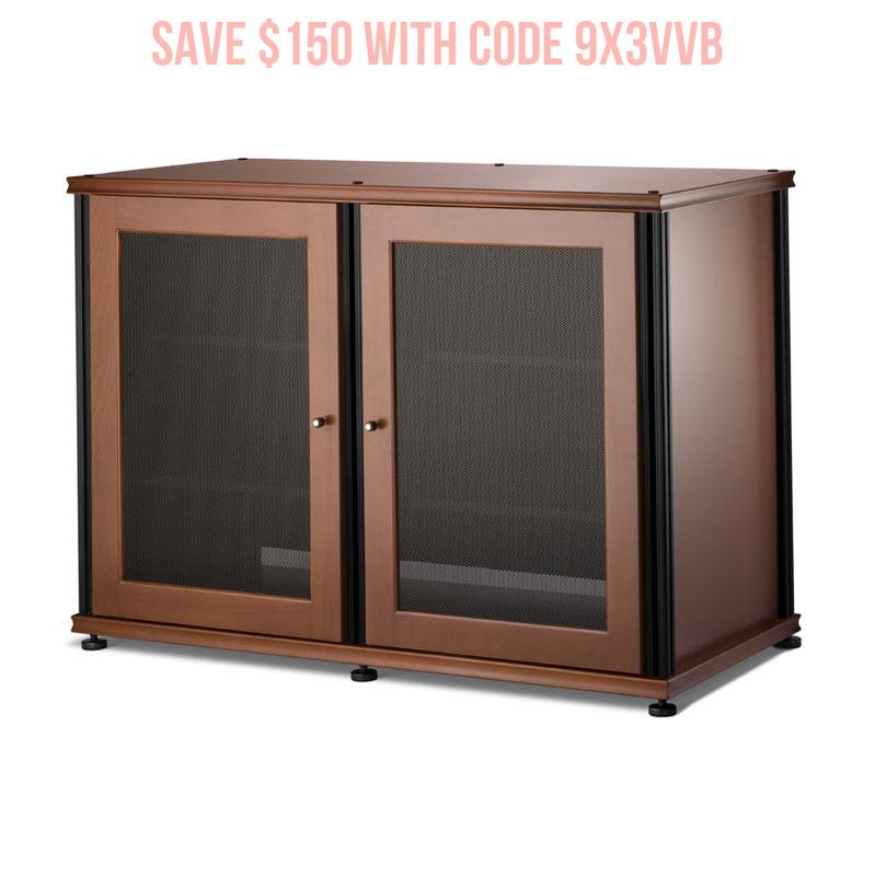 Salamander Synergy SB323C/B Cherry AV Cabinet with Adjustable Shelves