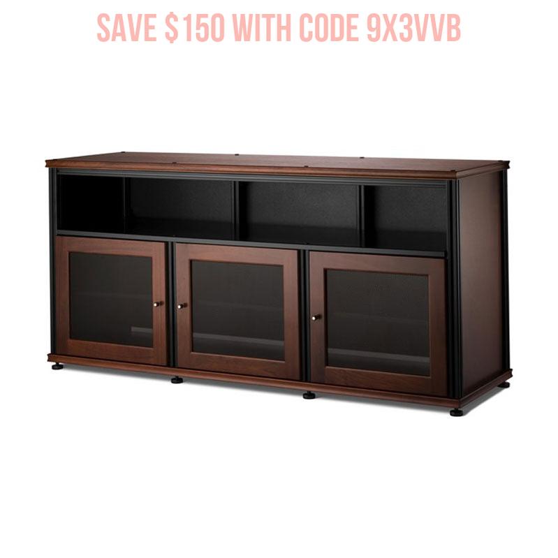 Salamander Synergy SB339W/B AV Cabinet – Ventilated Walnut Media Storage