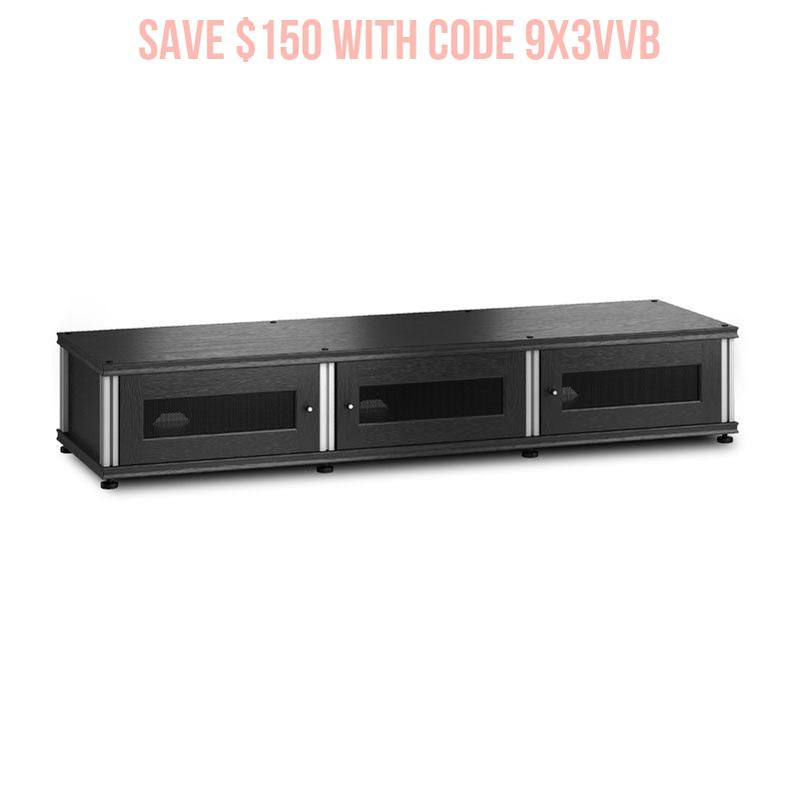 Salamander Synergy Single Box 133 Black Oak with Aluminum Posts – Modular Storage Solution
