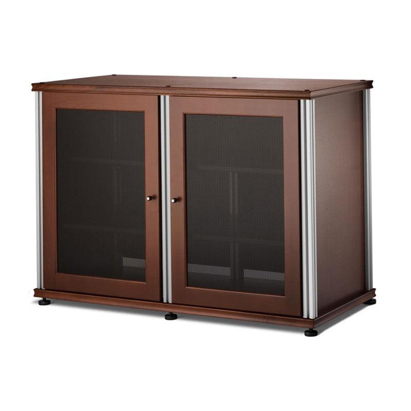 Salamander Synergy Single Box 323 Walnut with Aluminum Posts – Modular Storage