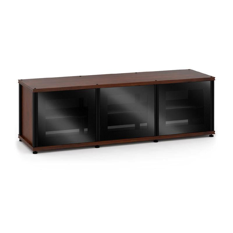 Salamander Synergy Single Box SB237W/BG/B Dark Walnut AV Cabinet