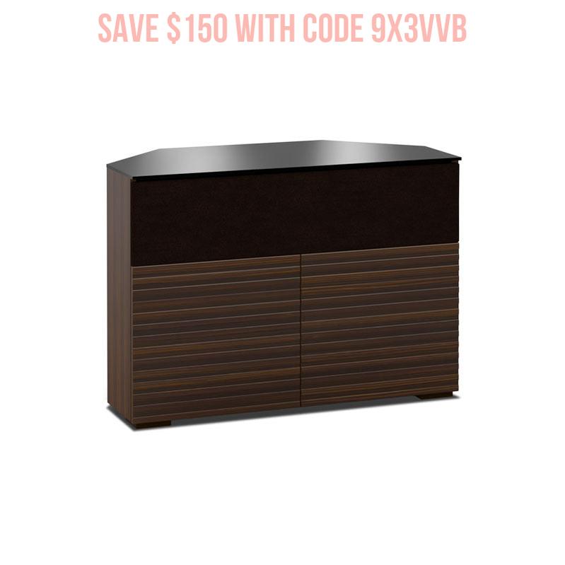 Salamander Zurich 329 Corner AV Cabinet Opium Brown – Premium Home Theater Storage