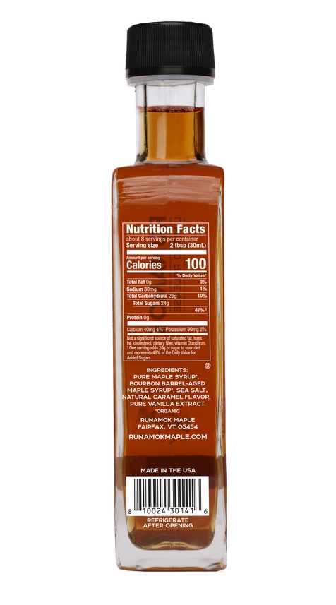 Salted Caramel Infused Maple Syrup