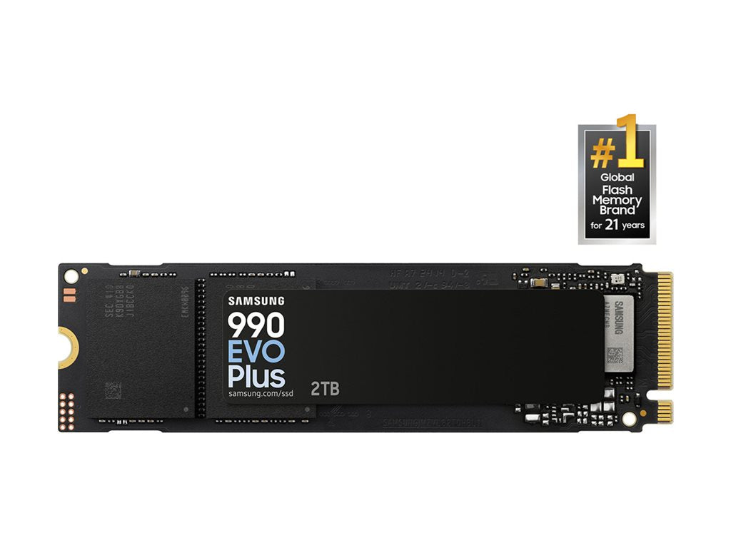 Samsung 990 EVO Plus MZ-V9S2T0 - SSD - encrypted - 2 TB - internal - M.2 2280 - PCIe 5.0 x2 (NVMe) - 256-bit AES - TCG