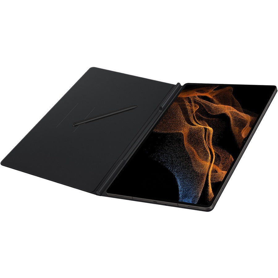 Samsung Book Cover Carrying Case (Book Fold) Samsung Galaxy Tab S8 Ultra Tablet - Black EF-BX900PBEGUJ