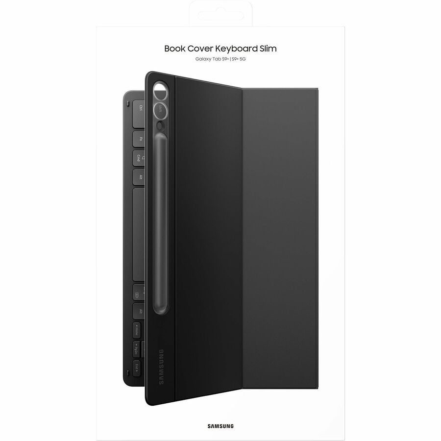 Samsung Book Cover Keyboard/Cover Case (Book Fold) Samsung Galaxy Tab S9+ Tablet, Stylus
