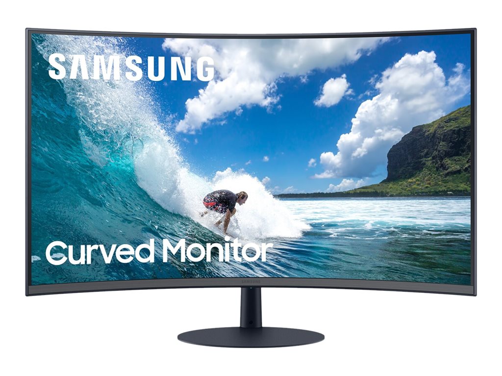 Samsung C32T550FDN - T55 Series - LED monitor - curved - 32 - 1920 x 1080 Full HD (1080p) @ 75 Hz - VA - 250 cd/m� -