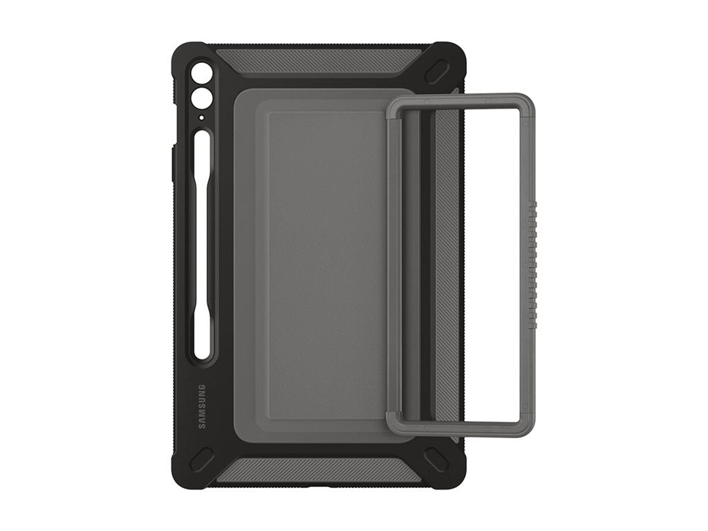 Samsung EF-RX610 - Back cover for tablet - rugged - black - for Galaxy Tab S9 FE+ EF-RX610CBEGUJ