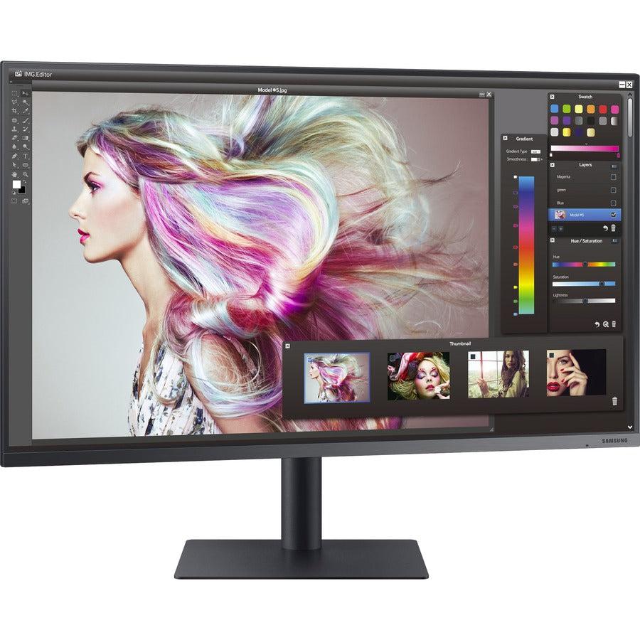 Samsung F32TU874VN 32 Class 4K UHD LCD Monitor - 16:9 - Dark Blue Gray" LF32TU874VNXGO