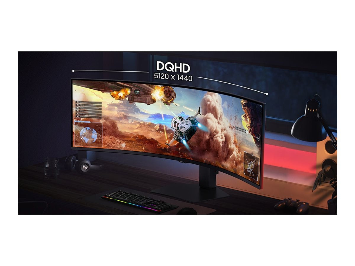 Samsung Odyssey G9 G91F 49" Curved LCD Monitor 5120x1440 HDR600 for Gamers & Pros