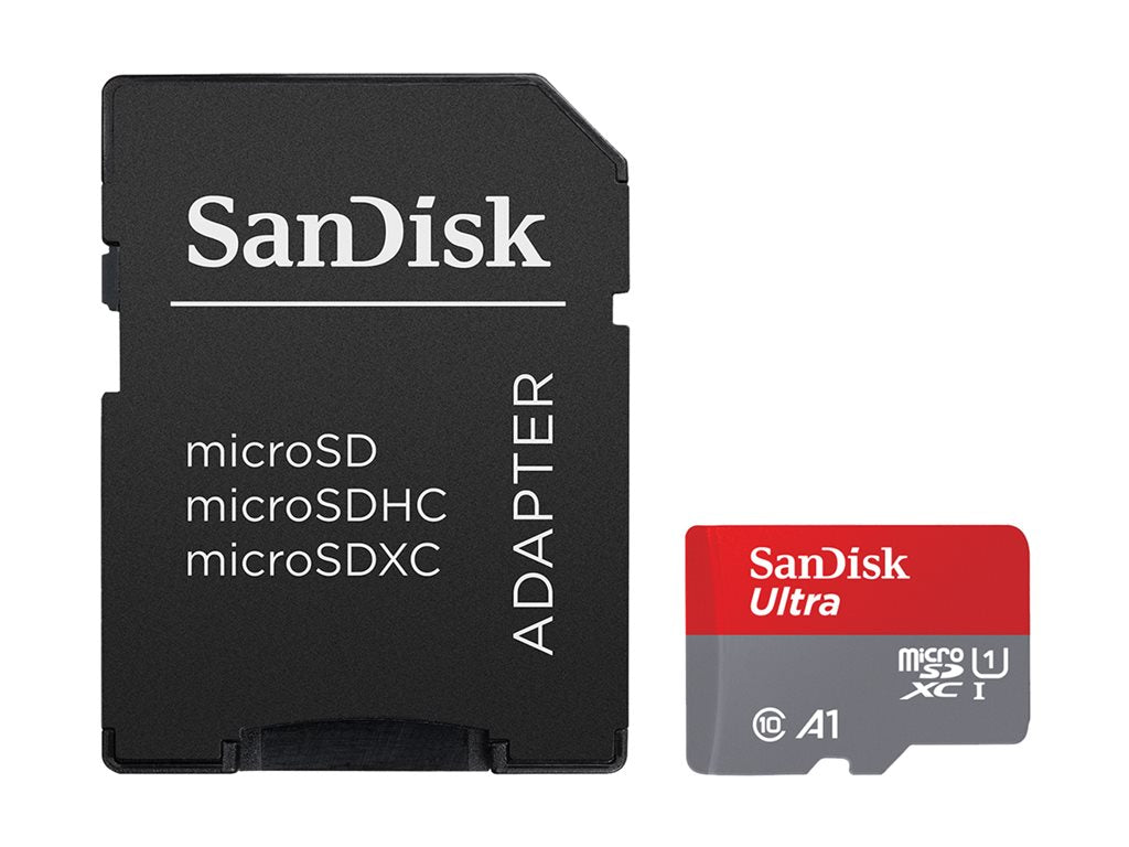 SanDisk Ultra - Flash memory card (microSDXC to SD adapter included) - 512 GB - A1 / UHS Class 1 / Class10 - microSDXC