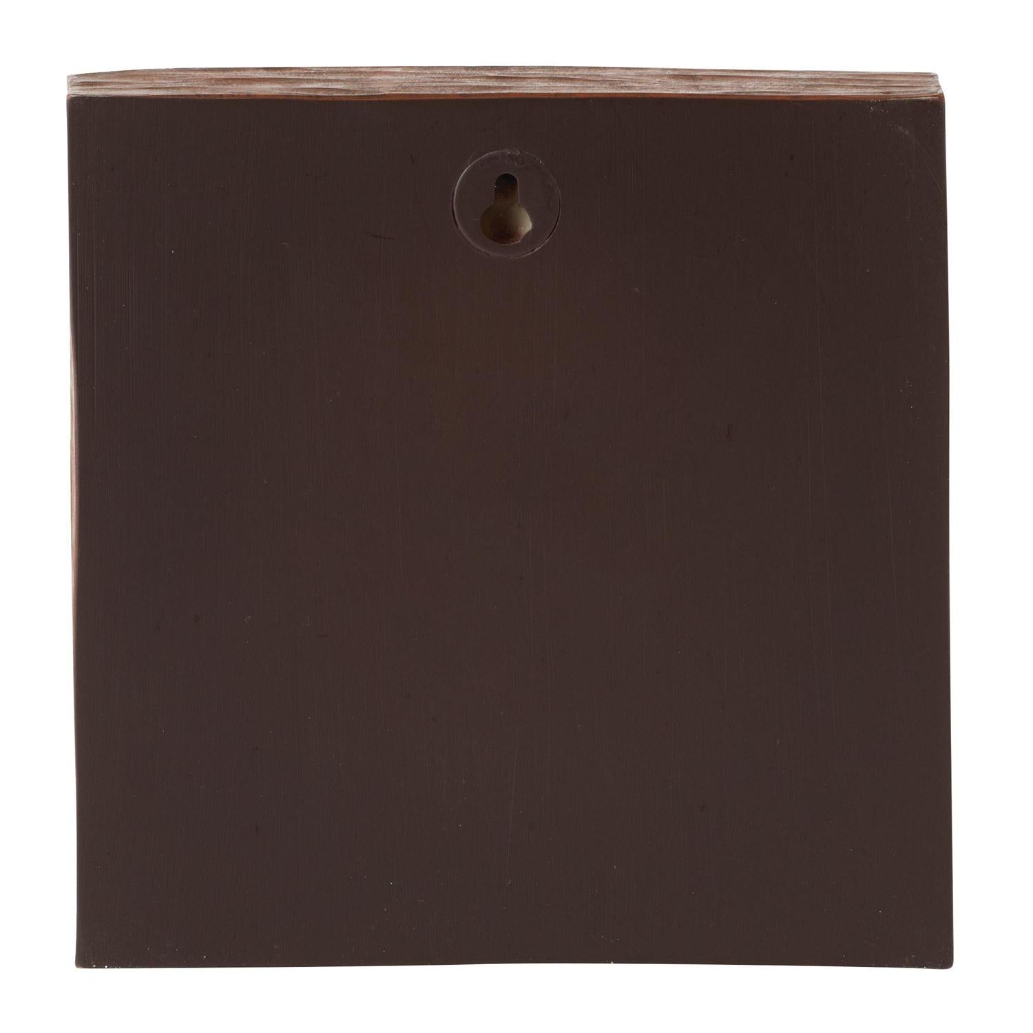 Santa Decorating the Tree Plaque Figurine